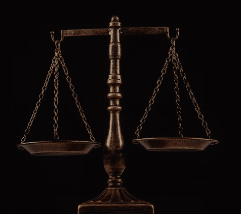 Symbole de la justice représentant la sanction prononcée contre Google.
