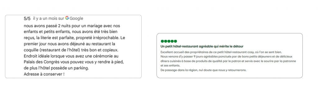 Avis Google, Tripadvisor de l'hôtel Saint Quay